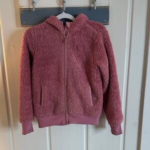 Cozy Pink Fleece Athleta Girl Jacket
